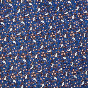 ABS Bohemian Blue Floral Cotton Fabric